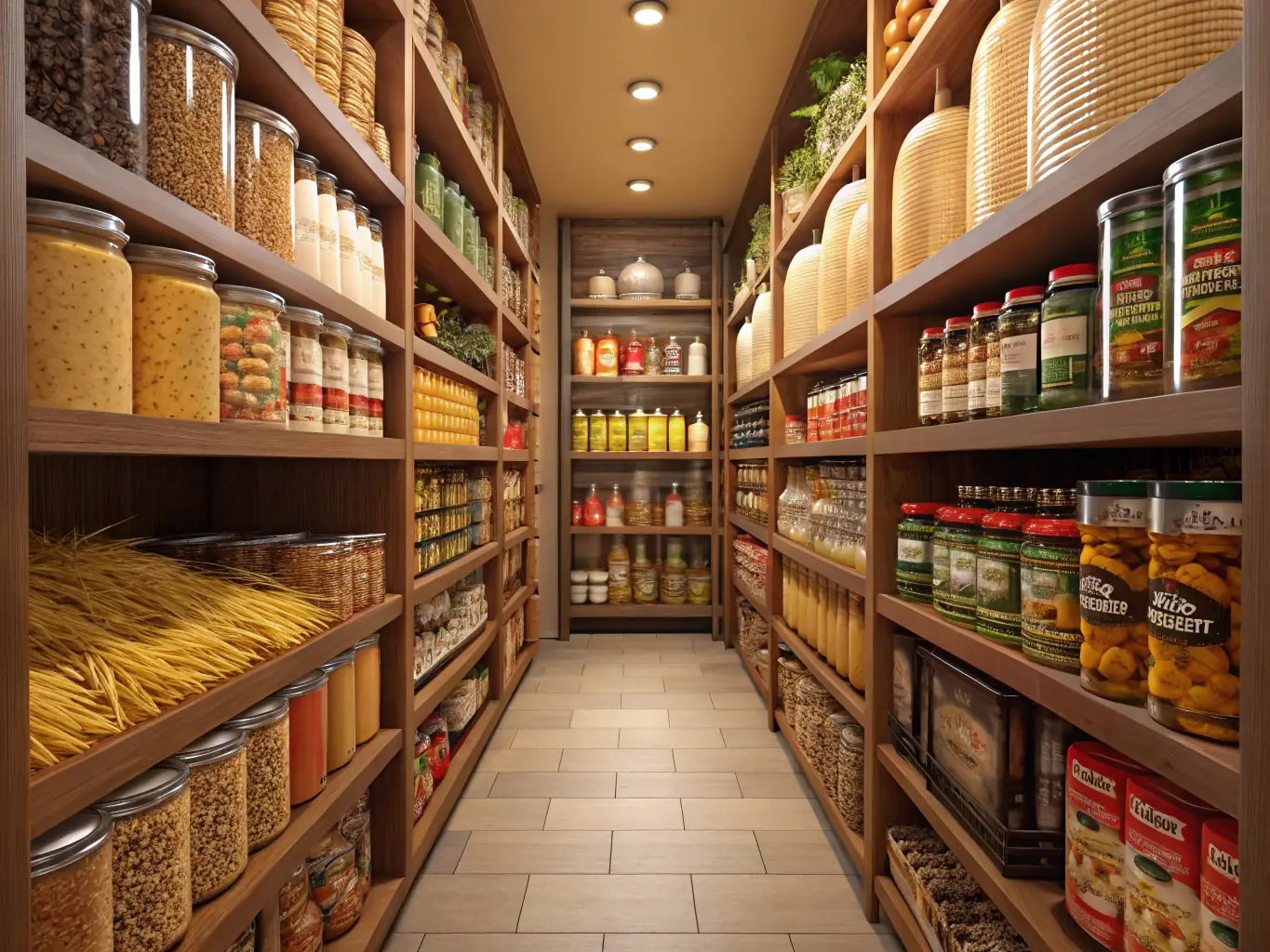 A colorful display of various packaged breakfast foods, including cereal boxes, oatmeal packets, and breakfast bars, arranged neatly on a shelf in a convenience store.